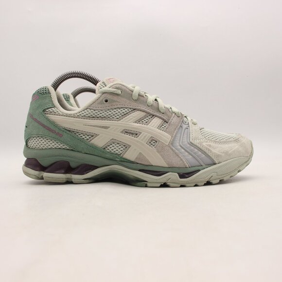 Asics Gel Kayano 14 Men's 8 Olive Gray Silver Running Shoes Athletic Sneakers